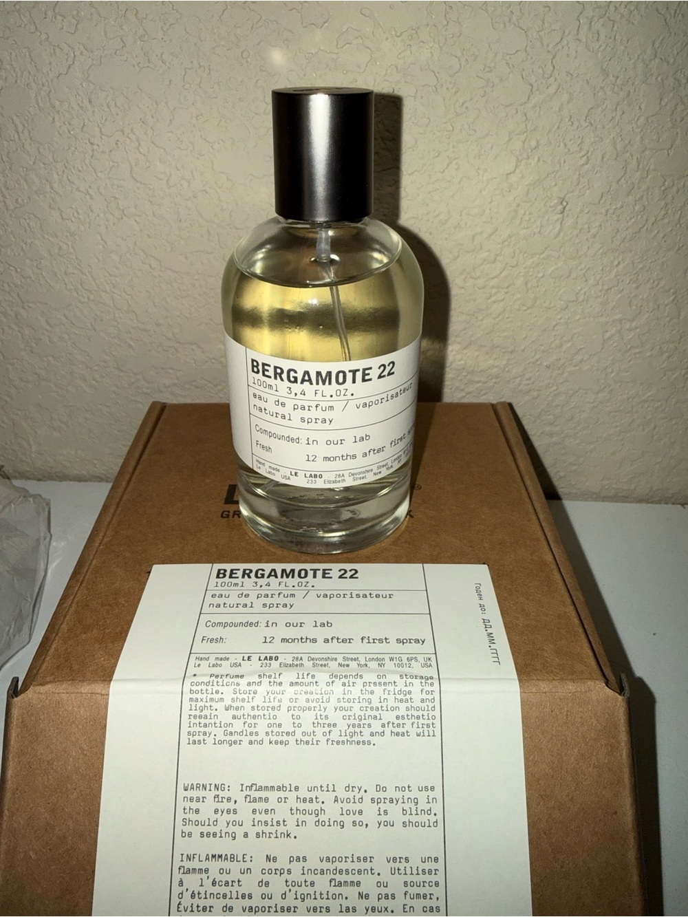 Le Labo Bergamote box